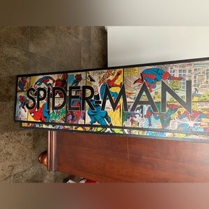 vintage licensed marvel spider-man print/poster